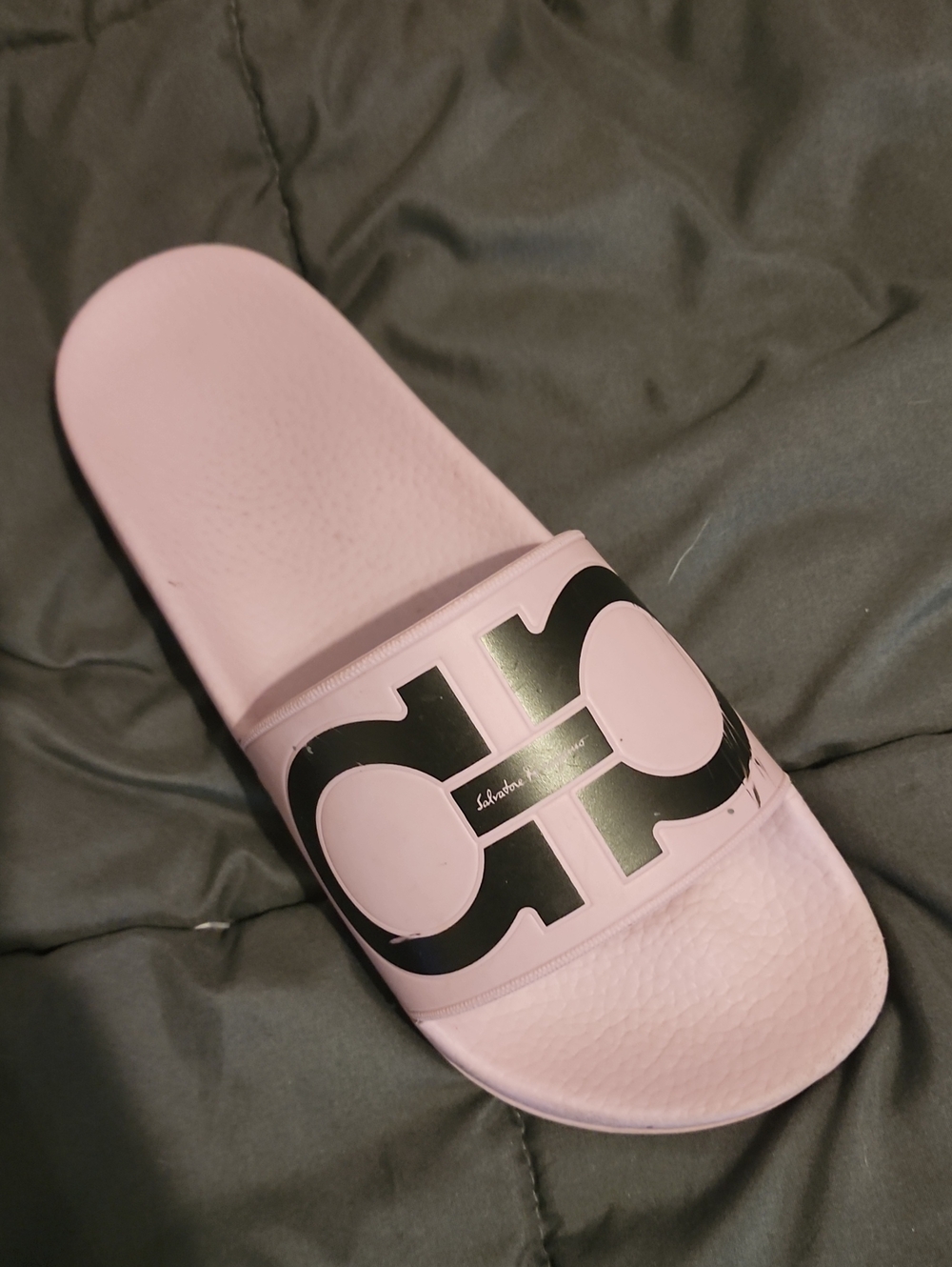 Authentic Salvatore Ferragamo Lavender Slide Sandals Size 8 - Picture 2 of 5